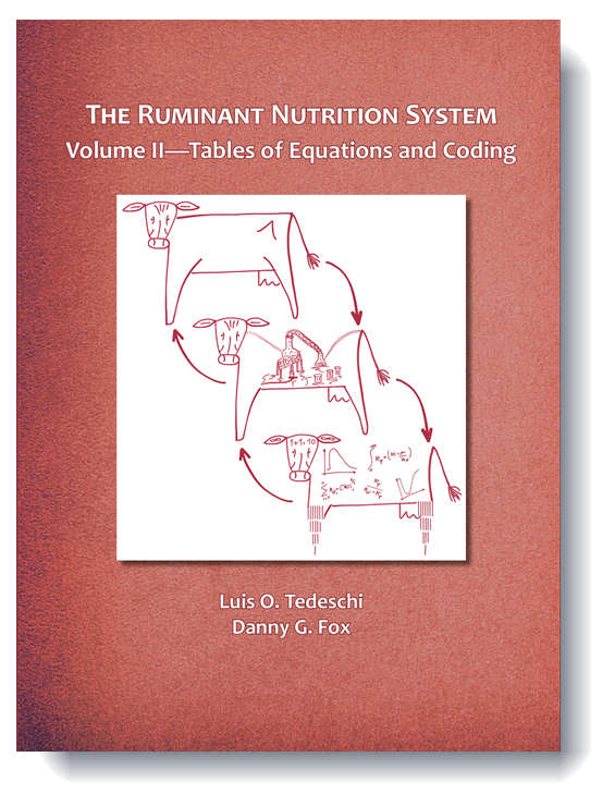 ruminant nutrition system tables of equations and coding cover